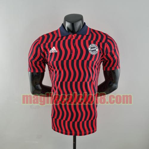 maglia bayern munich 2022-2023 polo rosso nero