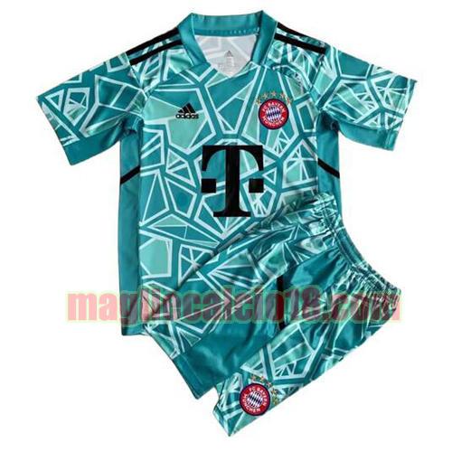 maglia bayern munich 2022-2023 portiere bambino blu