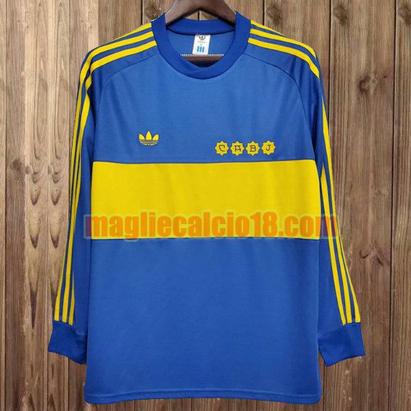 maglia boca juniors 1981-1982 prima divisa blu manica lunga