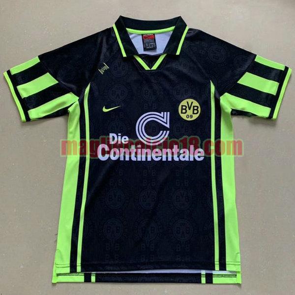 maglia borussia dortmund 1996-1997 seconda divisa nero