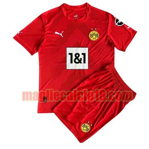 maglia borussia dortmund 2022-2023 portiere bambino rosso