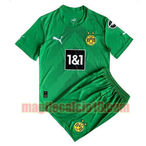 maglia borussia dortmund 2022-2023 portiere bambino verde