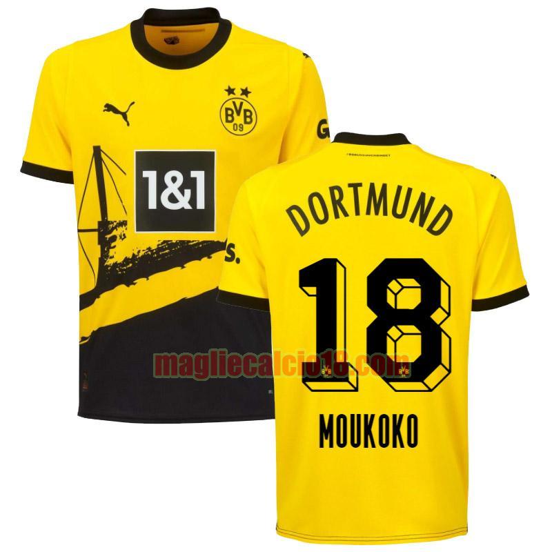 maglia borussia dortmund 2023-2024 moukoko 18 prima