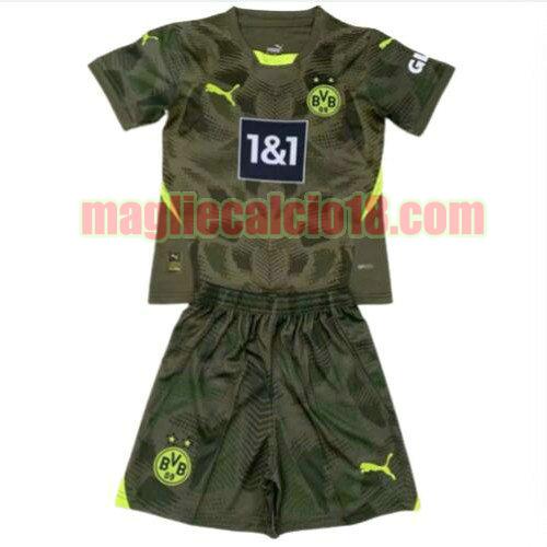 maglia borussia dortmund 2024-2025 bambino verde portiere