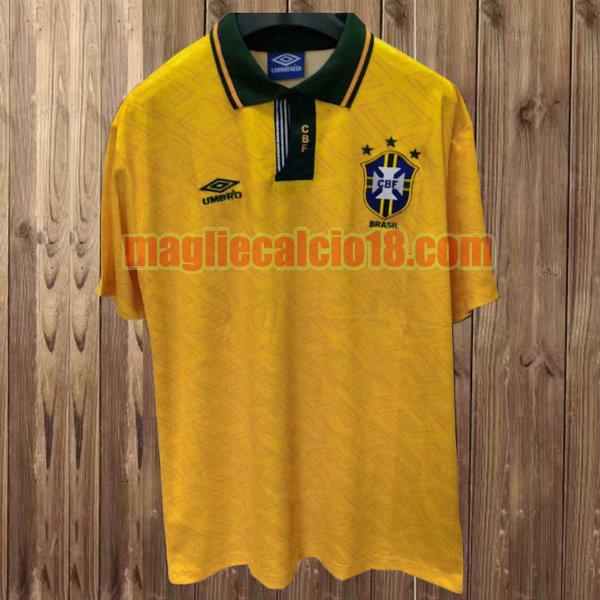maglia brasile 1991-1993 prima divisa giallo