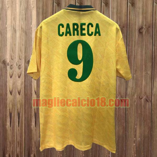 maglia brasile 1991-1993 prima divisa giallocareca 9