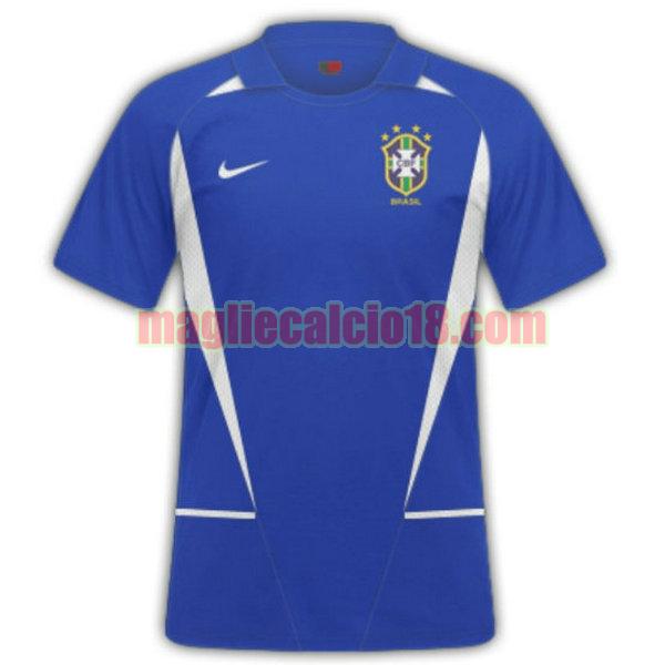 maglia brasile 2002 seconda divisa blu