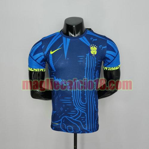 maglia brasile 2022-2023 classic player version blu