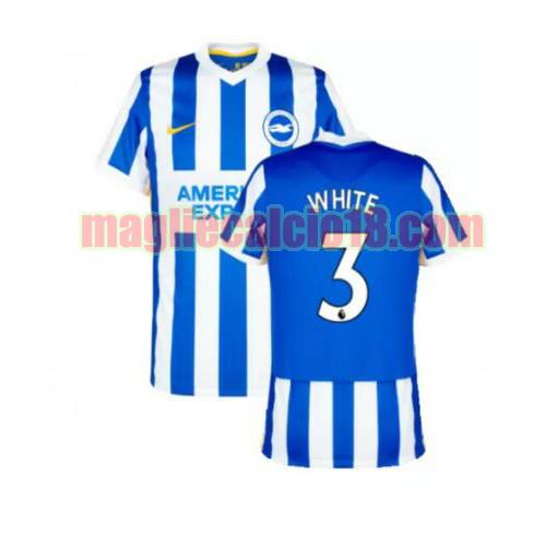 maglia brighton & hove albion f.c. 2021-2022 prima white 3