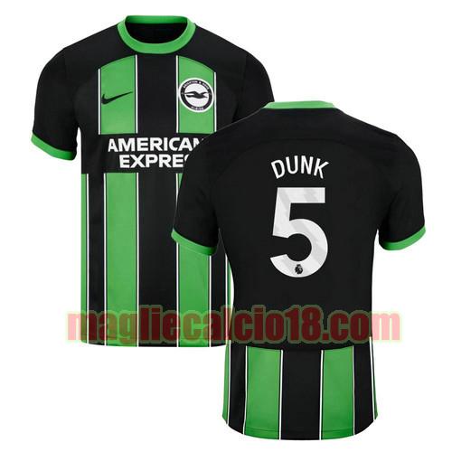 maglia brighton & hove albion f.c. 2023-2024 dunk 5 seconda