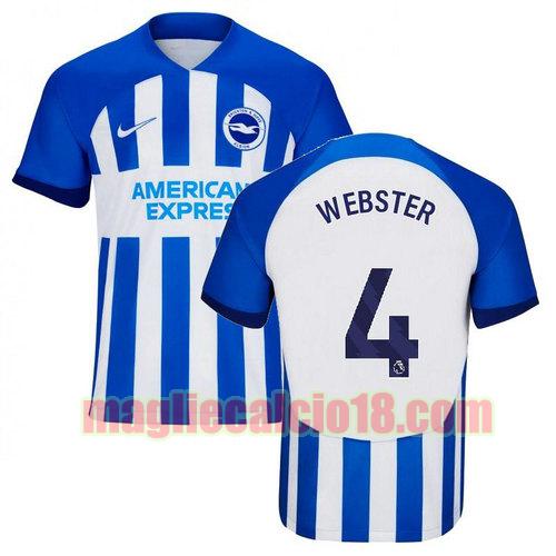 maglia brighton & hove albion f.c. 2023-2024 webster 4 prima