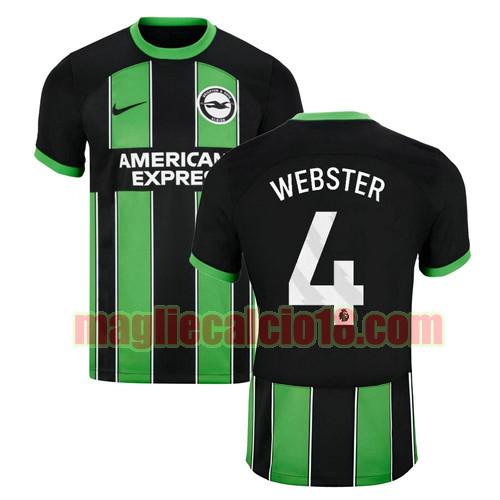 maglia brighton & hove albion f.c. 2023-2024 webster 4 seconda