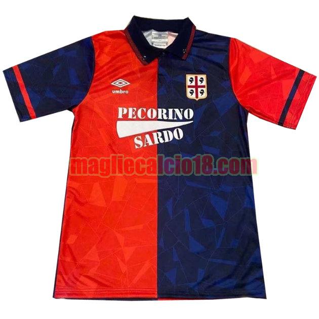 maglia cagliari calcio 1992-1993 prima rosso
