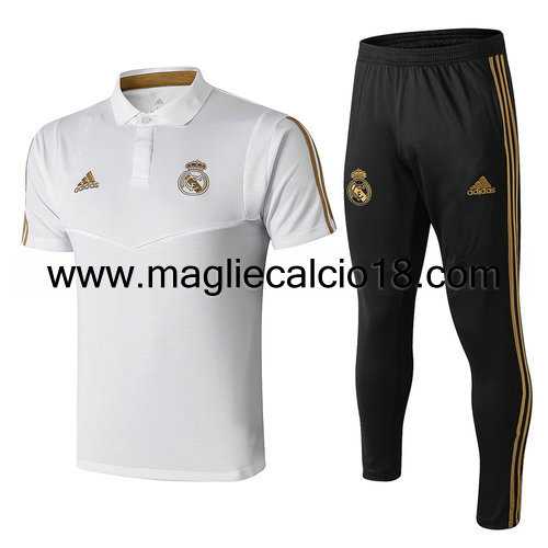 maglia calcio Real Madrid polo 2020 bianco
