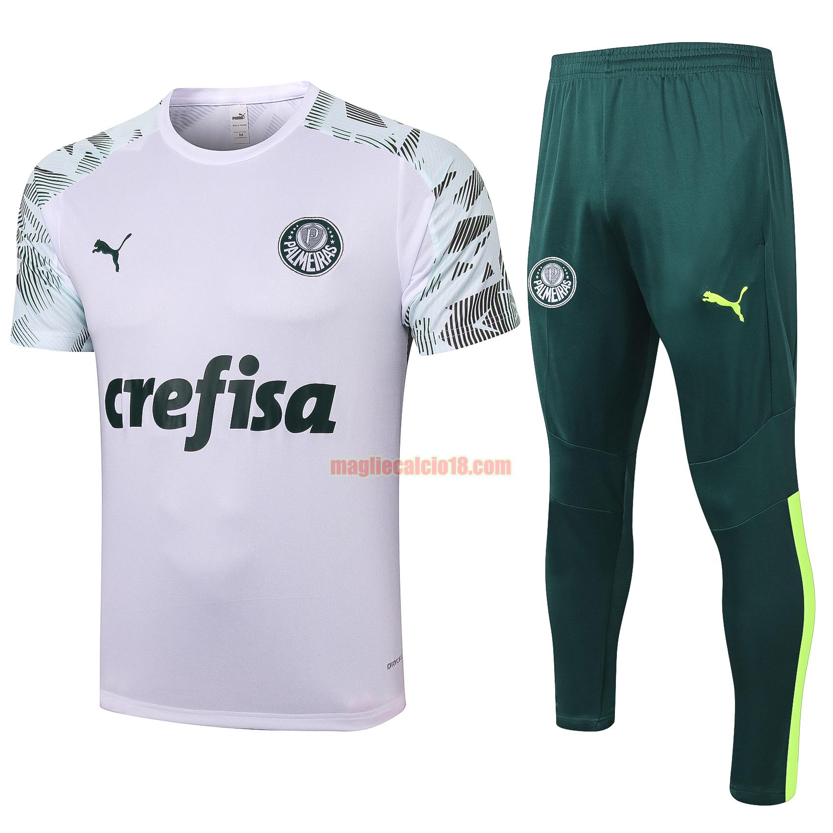 maglia calcio palmeiras 2020-2021 bianco verde completo