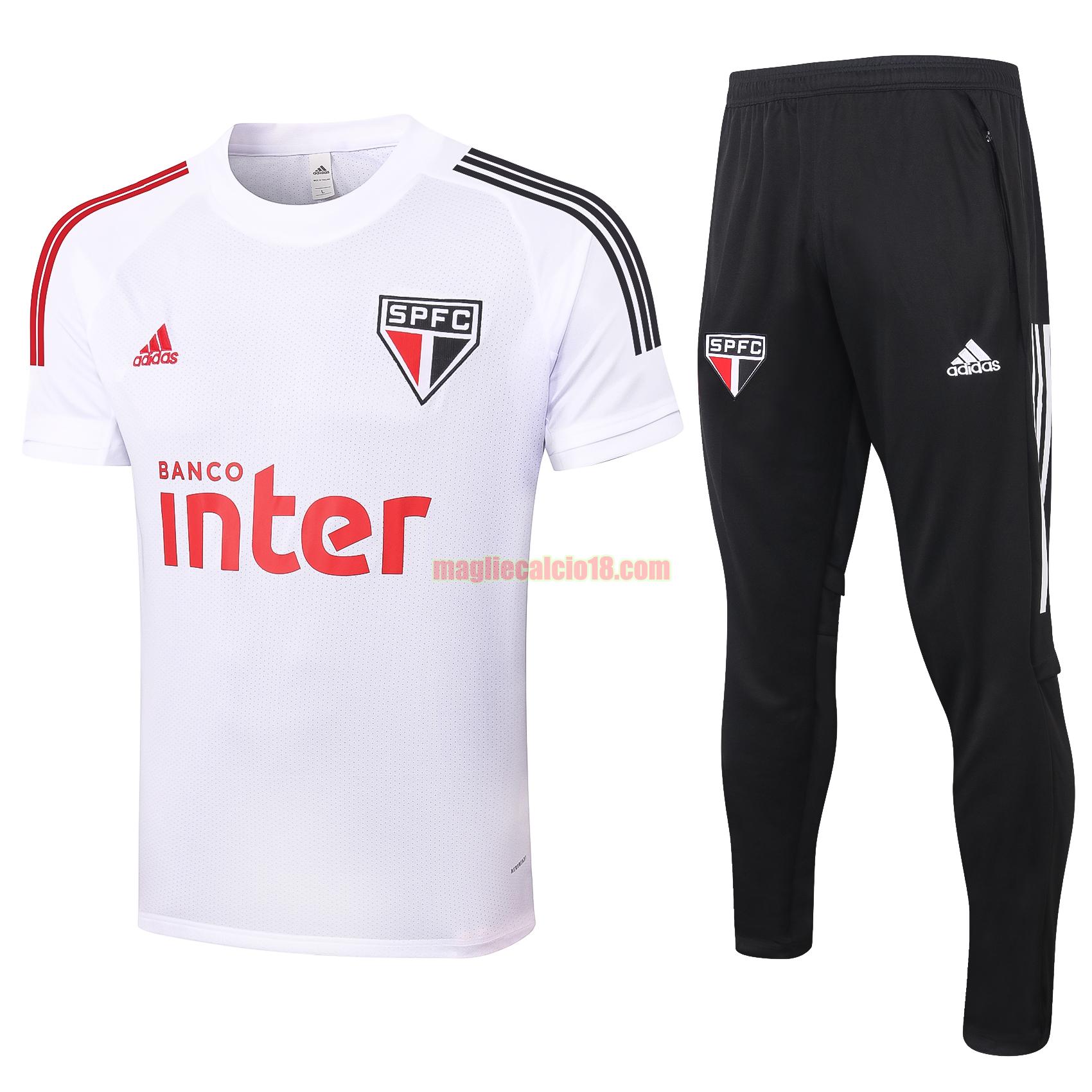 maglia calcio san paolo 2020-2021 bianca completo