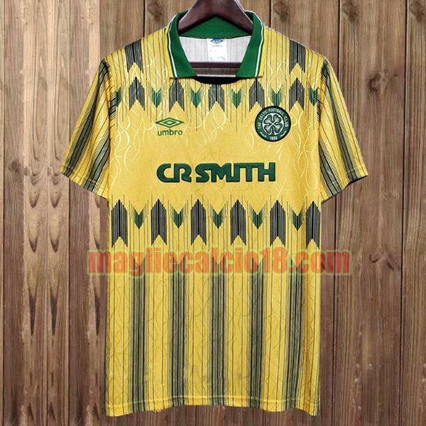 maglia celtic 1989-1991 seconda divisa giallo