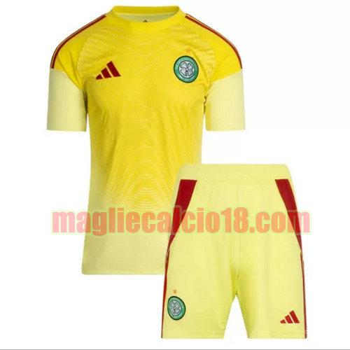 maglia celtic fc 2025-2026 giallo bambino portiere