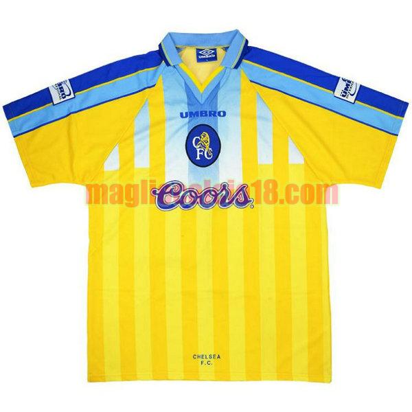 maglia chelsea 1996-1997 seconda divisa giallo