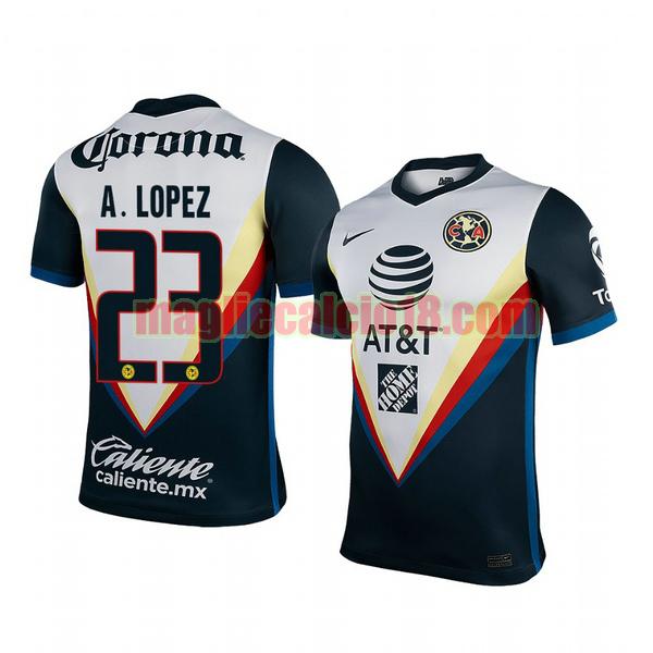 maglia club america 2020-2021 seconda antonio lopez 23