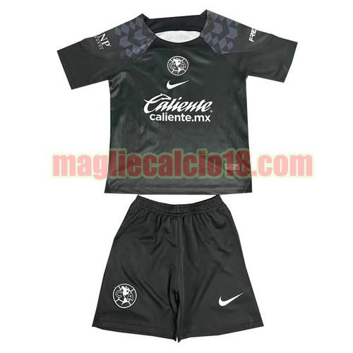 maglia club america 2023-2024 nero bambino portiere