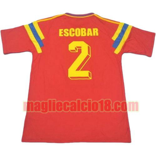 maglia colombia 1990 prima divisa escobar 2