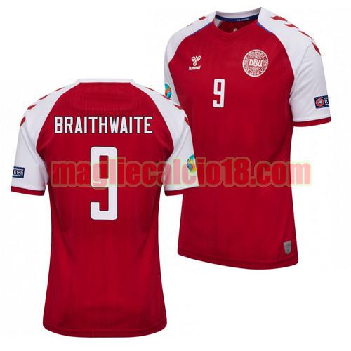 maglia denmark 2021-2022 prima martin braithwaite 9