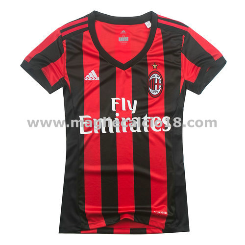 prima maglia ac milan donna 2017-2018