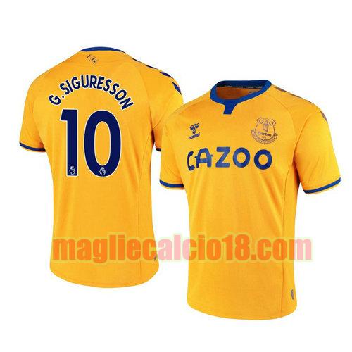 maglia everton 2020-2021 seconda gylfi siguresson 10