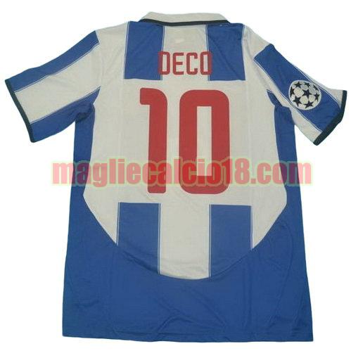 maglia fc porto 2003-2004 prima divisa deco 10