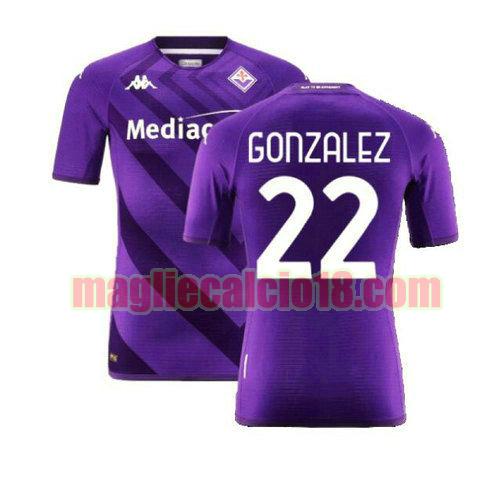 maglia fiorentina 2022-2023 prima gonzalez 22