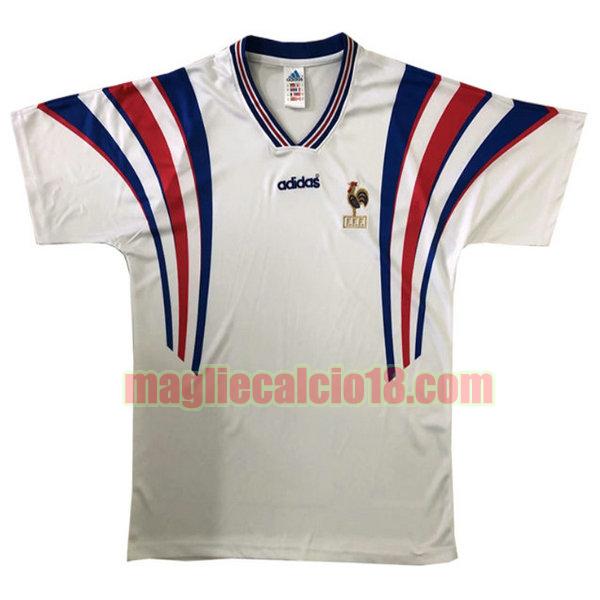maglia francia 1996 seconda divisa bianca