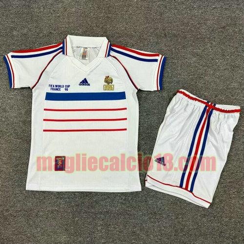 maglia francia 1998 bambino seconda