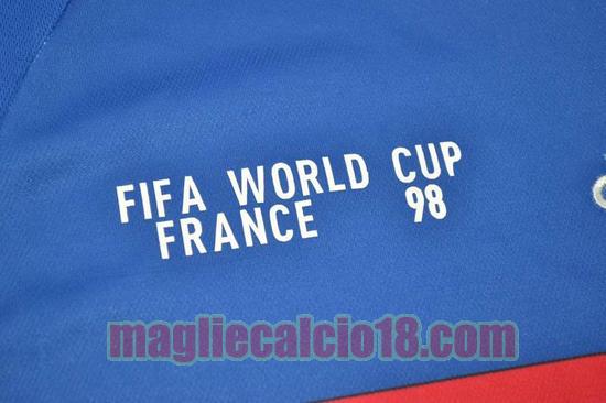 maglia francia coppa del mondo 1998 prima divisa manica corta