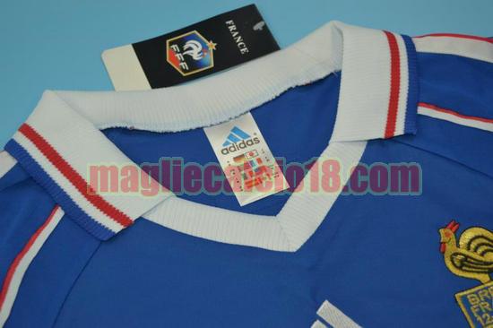 maglia francia coppa del mondo 1998 prima divisa manica corta