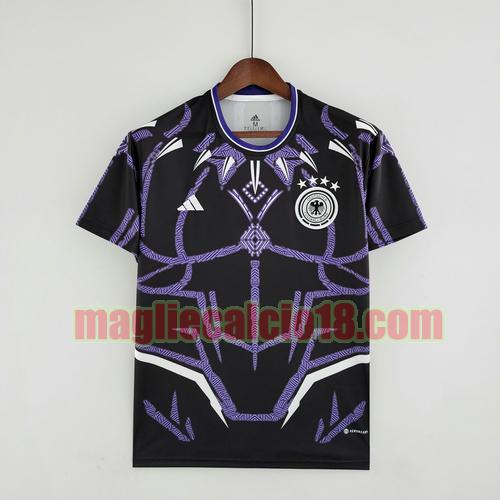 maglia germania 2022-2023 training player version nero blu
