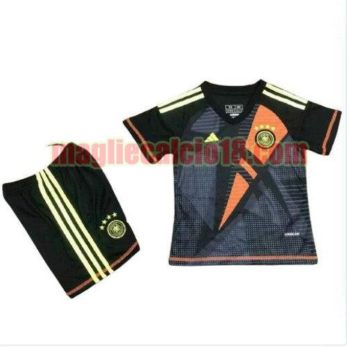 maglia germania 2024 nero bambino portiere