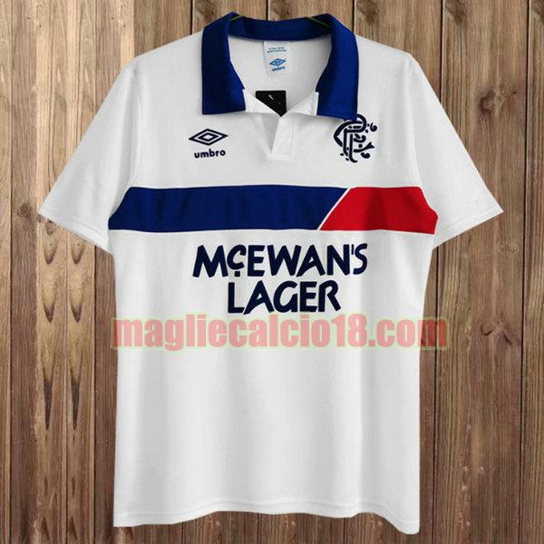 maglia glasgow rangers 1985-1987 seconda divisa bianca