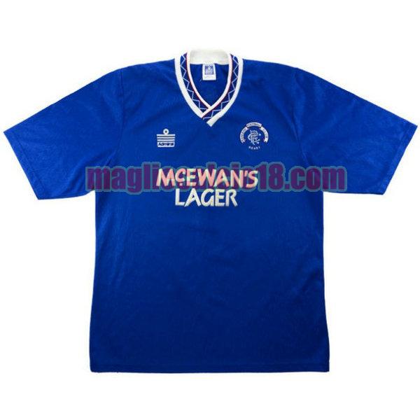 maglia glasgow rangers 1990-1992 prima divisa blu