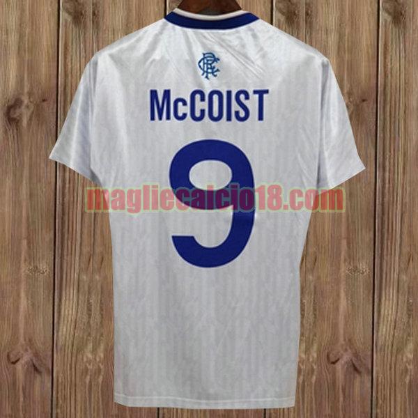 maglia glasgow rangers 1990-1992 seconda divisa biancamccoist 9