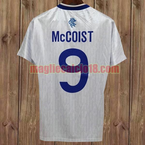 maglia glasgow rangers 1990-1992 seconda divisa biancamccoist 9