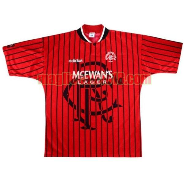 maglia glasgow rangers 1994-1995 seconda divisa rosso