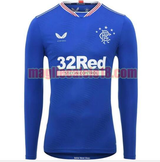 maglia glasgow rangers 2020-2021 prima mancia lunga