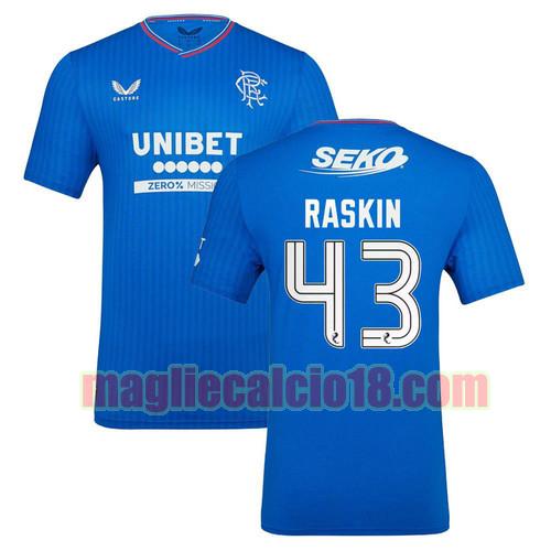 maglia glasgow rangers 2023-2024 raskin 43 prima