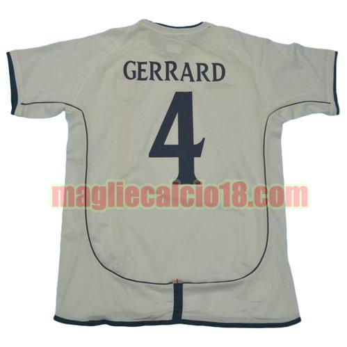 maglia inghilterra 2002 prima divisa gerrard 4