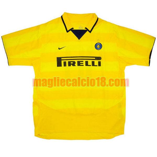 maglia inter 2003-2004 seconda giallo