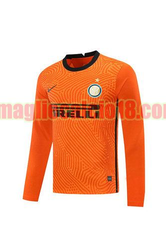 maglia inter milan 2020-2021 portiere arancia manica lunga