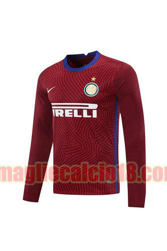 maglia inter milan 2020-2021 portiere rosso manica lunga