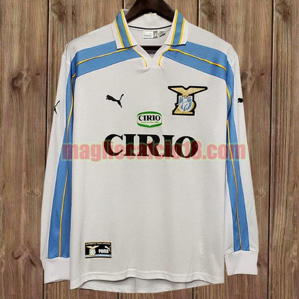 maglia lazio 1999-2000 seconda bianco manica lunga