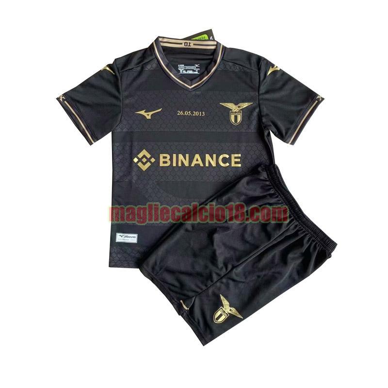 maglia lazio 2023-2024 nero bambino 10 anniversario